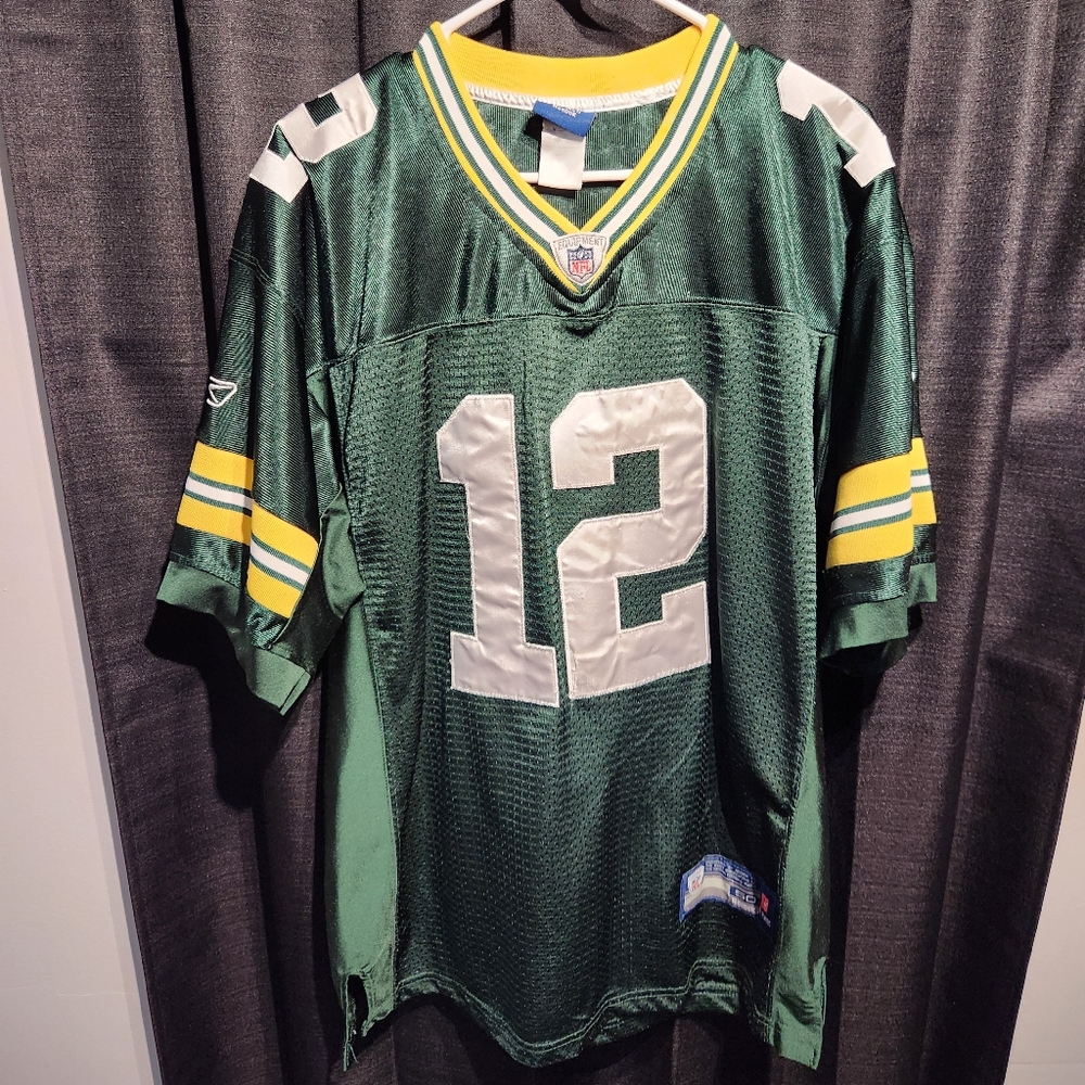 Reebok NFL On Field Aaron Rodgers Jersey Green Bay Packers #12 Men's Size 50